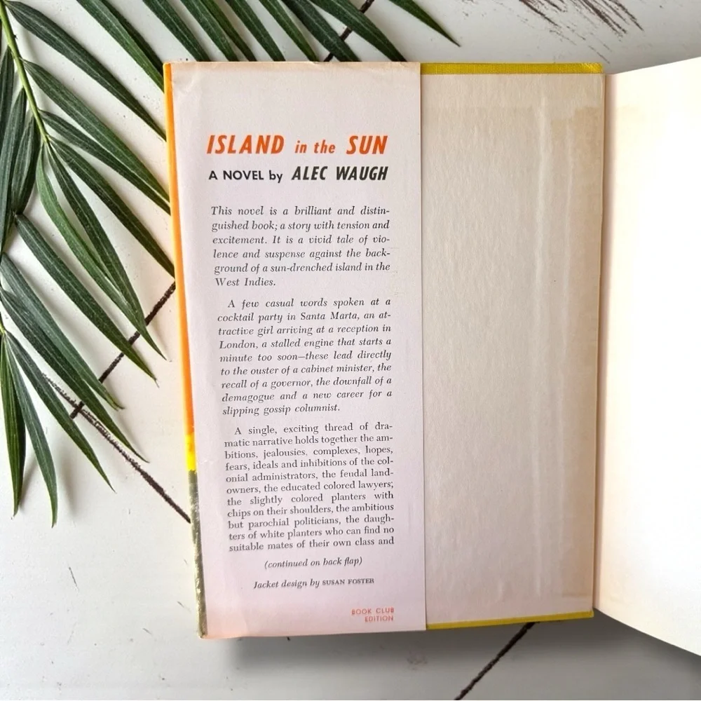 Island in the Sun — Alec Waugh | Vintage Hardcover Novel | Book Club Edition